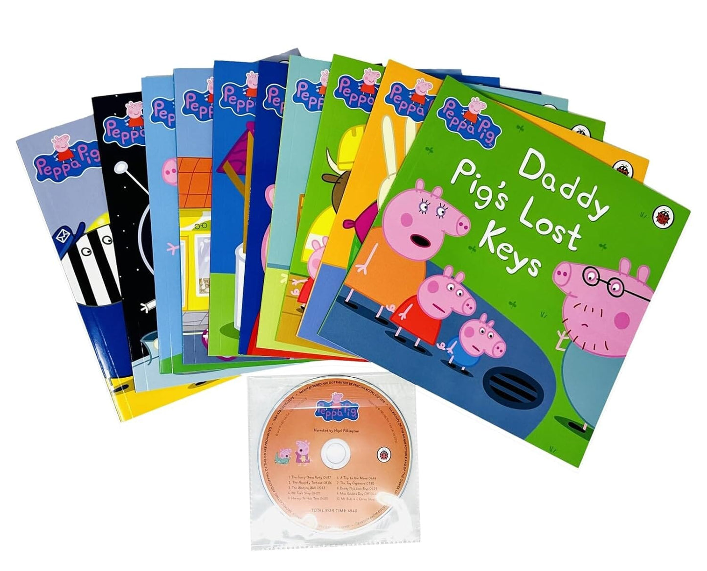 Peppa Pig Collection 10 Books Set in a Orange Bag with an Audio CD - Ages 0-5 - Paperback 0-5 Penguin Random House