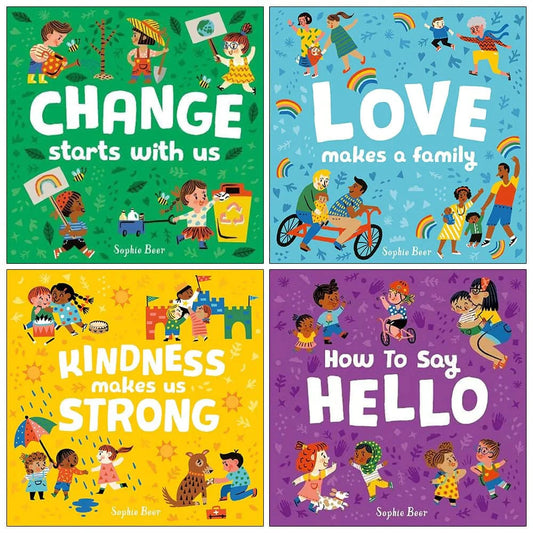 My Kindness Collection by Sophie Beer 4 Books Box Set - Ages 1-5 - Board Book 0-5 Little Tiger Press Group