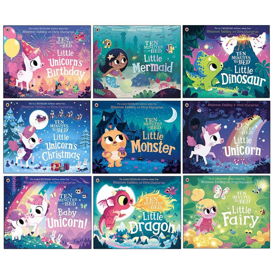 Ten Minutes to Bed Series By Rhiannon Fielding 9 Books Collection Set - Ages 2-6 - Paperback