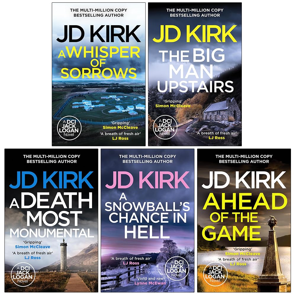 DCI Logan Crime Thrillers (Book 6-10) by JD Kirk 5 Books Collection Set - Fiction - Paperback
