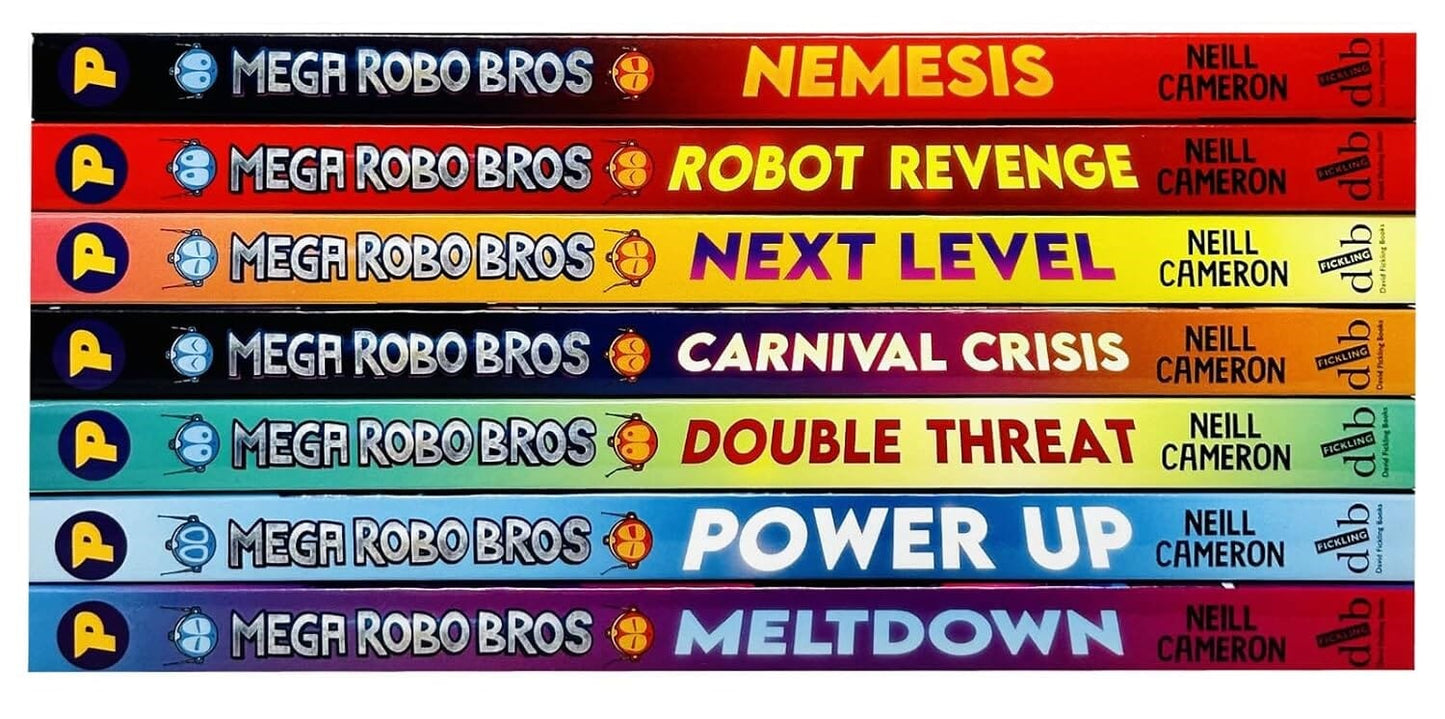 Mega Robo Bros Series By Neill Cameron Graphic Novels 6 Books Collection Set - Ages 9-12 - Paperback Graphic Novels David Fickling Books ltd