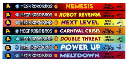 Mega Robo Bros Series By Neill Cameron Graphic Novels 6 Books Collection Set - Ages 9-12 - Paperback Graphic Novels David Fickling Books ltd