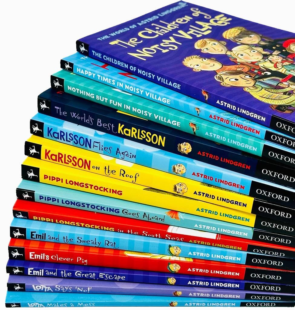 Astrid Lindgren 14 Books Collection Set - Ages 6-8 - Paperback 7-9 Oxford University Press