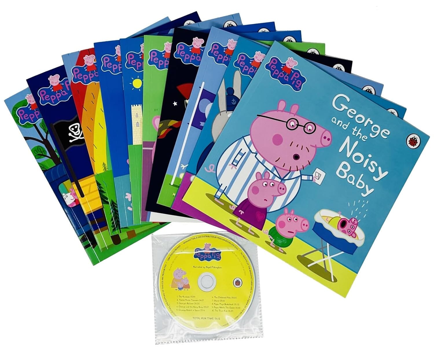 Peppa Pig Collection 10 Books Set in a Yellow Bag with an Audio CD - Ages 0-5 - Paperback 0-5 Penguin Random House