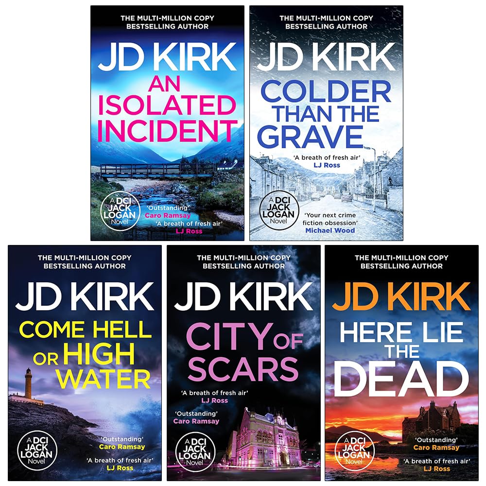DCI Logan Crime Thrillers (Book 11-15) by JD Kirk 5 Books Collection Set - Fiction - Paperback