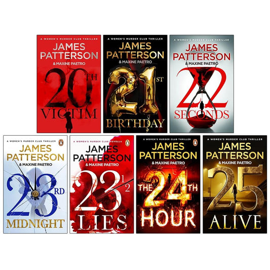 Women's Murder Club Series (Book 20-25, 23 1/2) by James Patterson: 7 Books Collection Set - Fiction - Paperback