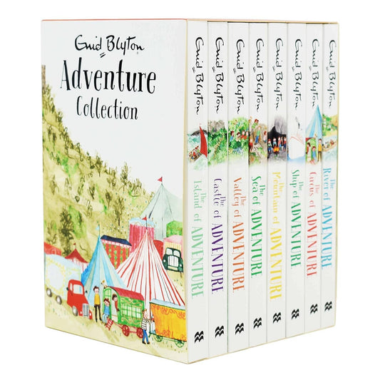 Enid Blyton Adventure Series (Mountain, Sea, River, Circus, Valley, Ship, Castle, Island) 8 Books Collection Box set - Ages 9-14 - Paperback 9-14 Pan Macmillan