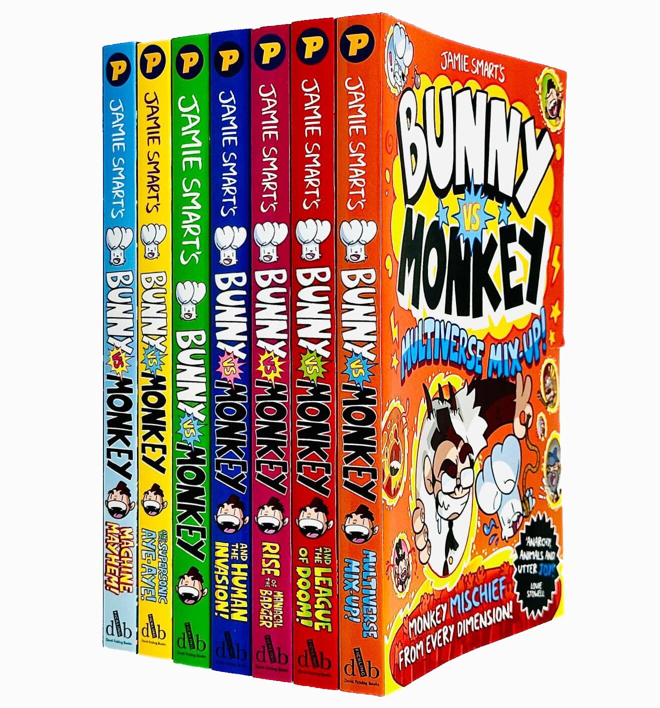 Bunny vs Monkey Series By Jamie Smart 7 Books Collection Set - Ages 7-9 - Paperback 7-9 David Fickling Books