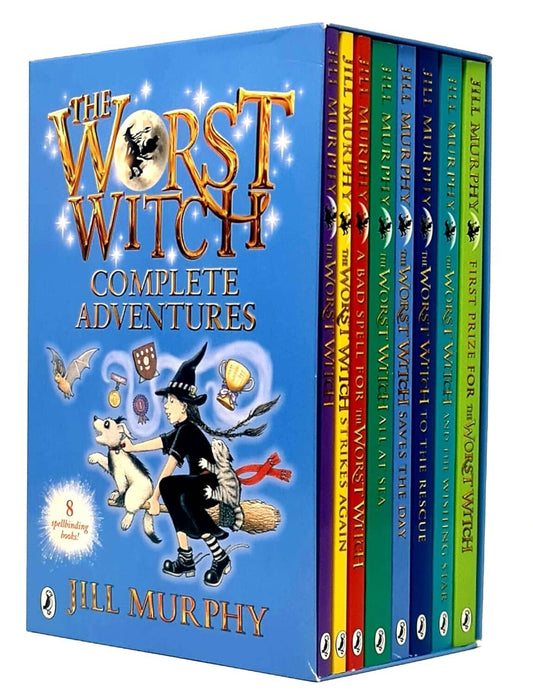 Worst Witch Series By Jill Murphy: Complete 8 Books Collection Box Set - Ages 7-12 - Paperback 9-14 Penguin