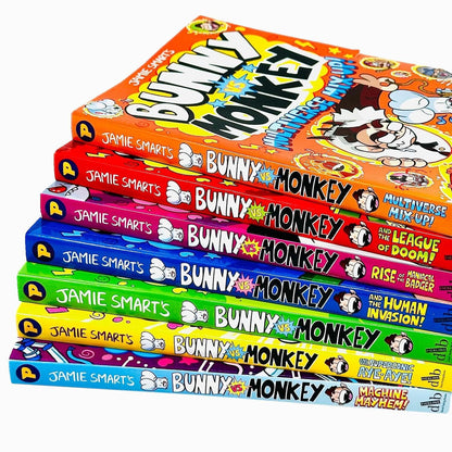 Bunny vs Monkey Series By Jamie Smart 7 Books Collection Set - Ages 7-9 - Paperback 7-9 David Fickling Books