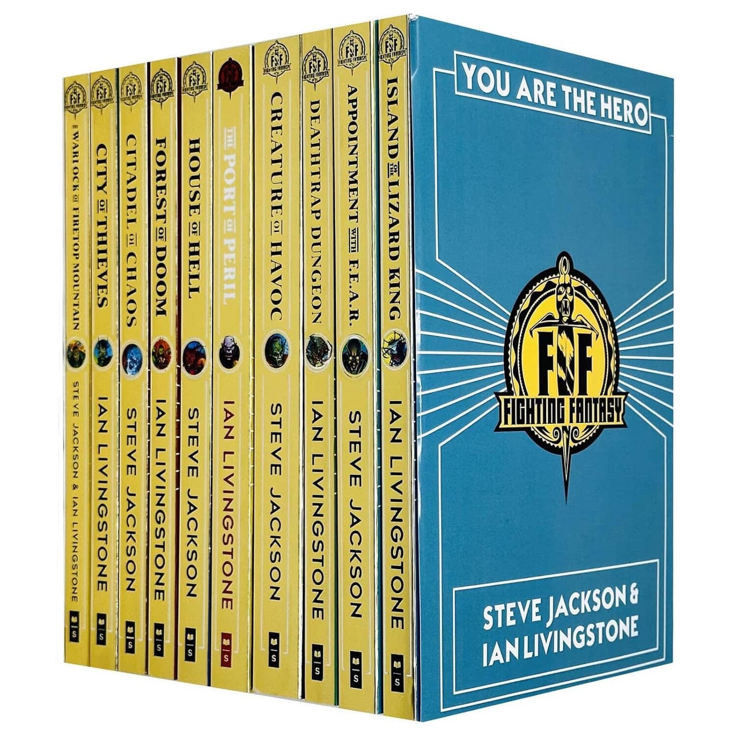 Fighting Fantasy Series 1 & 2 By Steve Jackson & Ian Livingstone: 10 Books Collection Set - Ages 9-14 - Paperback 9-14 Scholastic