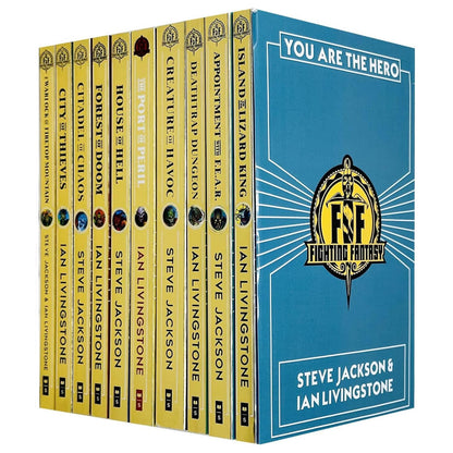 Fighting Fantasy Series 1 & 2 By Steve Jackson & Ian Livingstone: 10 Books Collection Set - Ages 9-14 - Paperback 9-14 Scholastic