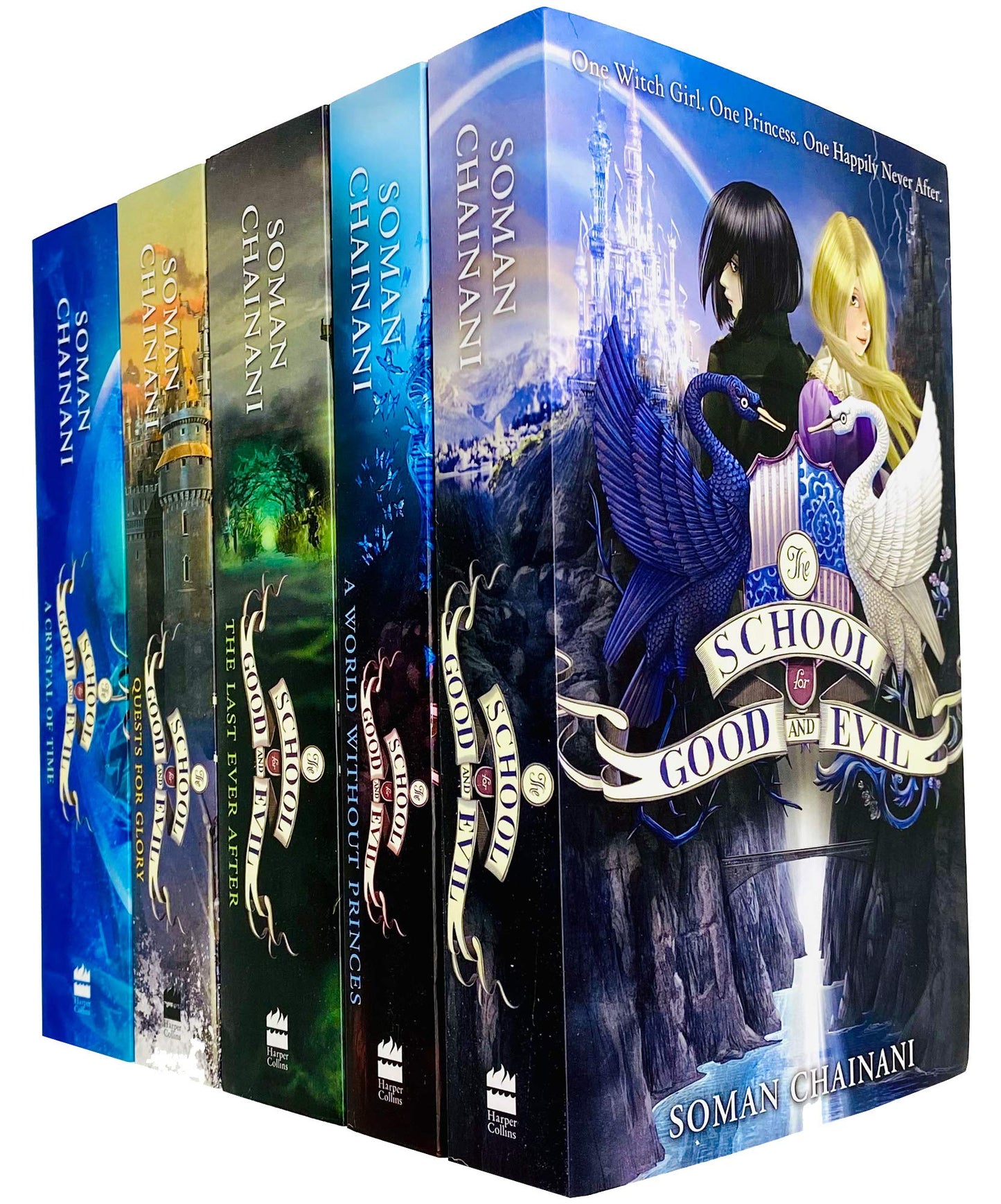 The School for Good and Evil Series 5 Books Collection Set by Soman Chainani - Paperback - Age 9-14 9-14 Harper Collins