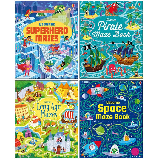 Usborne Maze Series By Sam Smith & Kirsteen Robson 4 Books Collection Set - Ages 5-8 - Paperback 5-7 Usborne Publishing Ltd