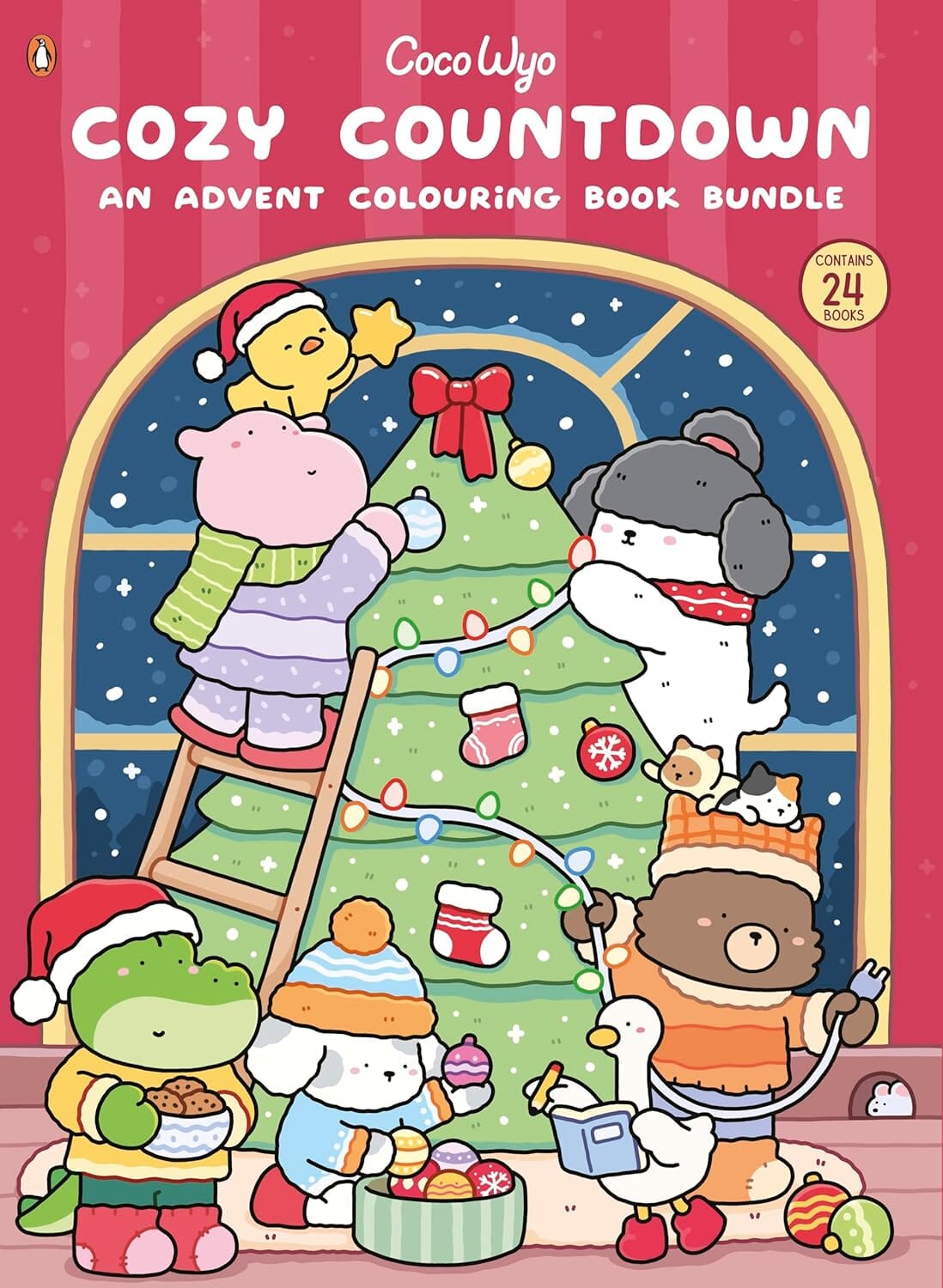 Coco Wyo: Cozy Countdown - An Advent Colouring Book Bundle (Contains 24 Books) - Ages 7+ - Paperback