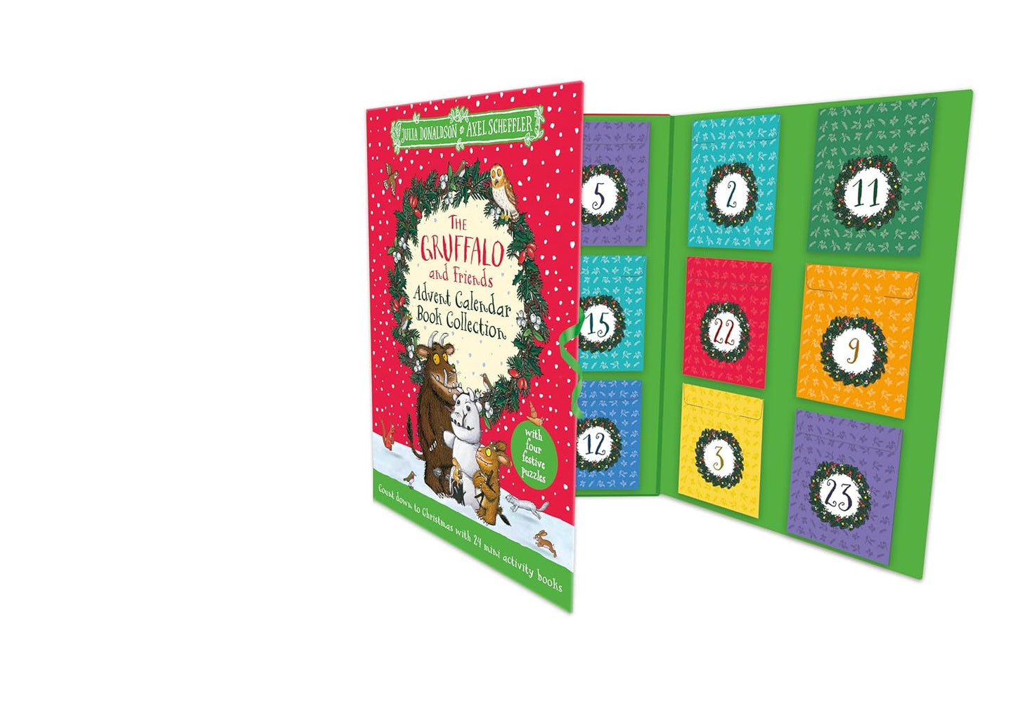 The Gruffalo and Friends Advent Calendar by Julia Donaldson Christmas Countdown With 24 Mini Activity Books - Ages 3-7 - Paperback