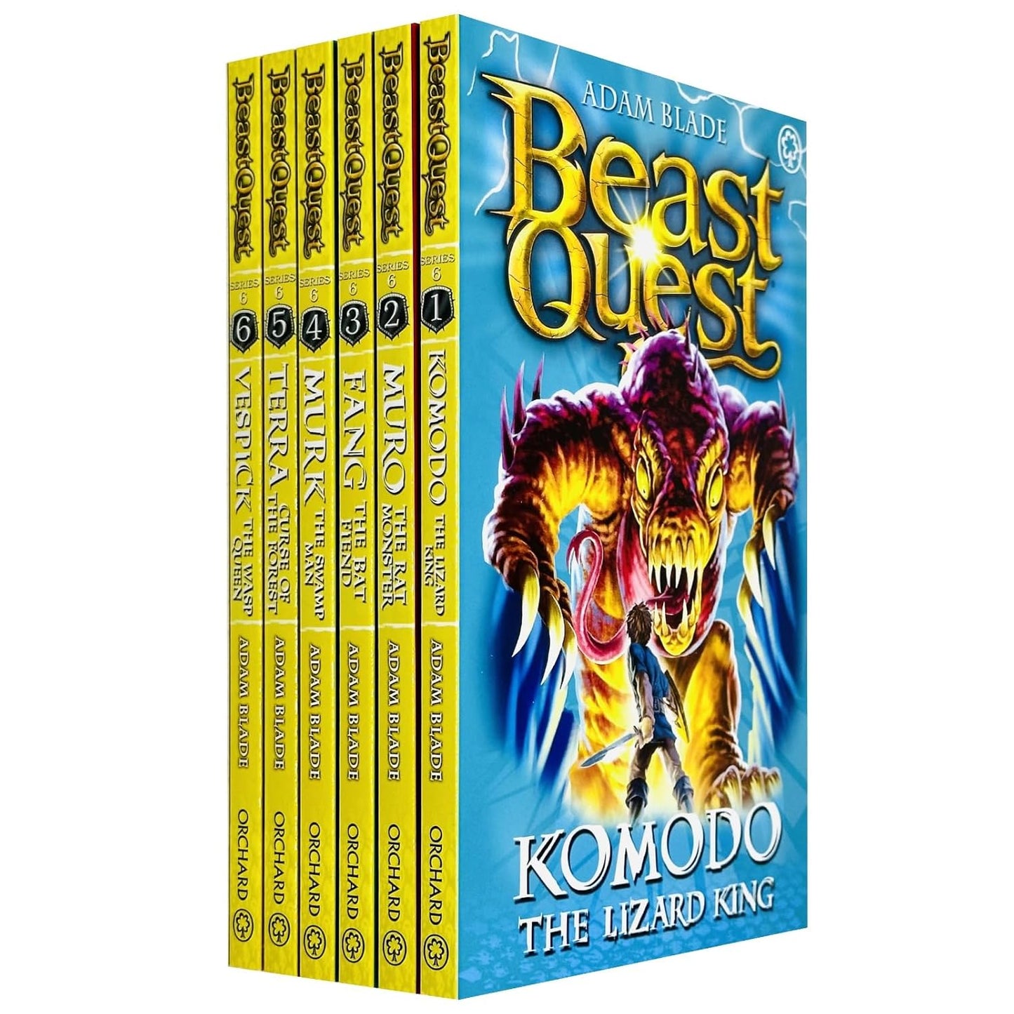 Beast Quest Series 6 by Adam Blade 6 Books Collection Set - Ages 7-9 - Paperback