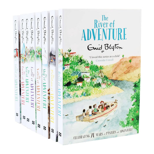 Enid Blyton Adventure Series (Mountain, Sea, River, Circus, Valley, Ship, Castle, Island) 8 Books Collection Box set - Ages 9-14 - Paperback 9-14 Pan Macmillan