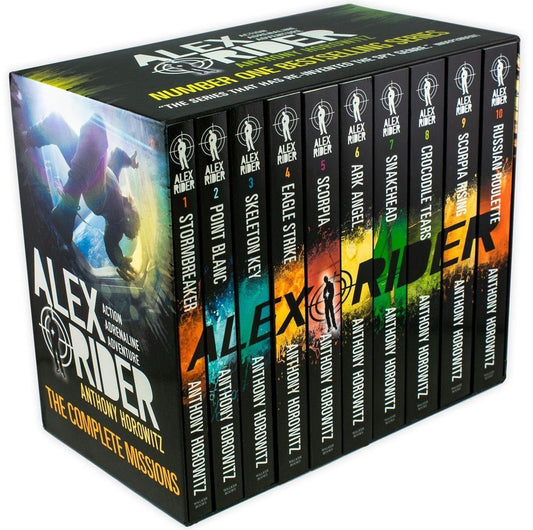 Alex Rider by Anthony Horowitz 10 Books Box Set Collection - Spy Fiction - Paperback