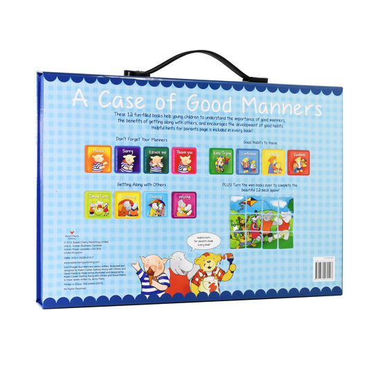 A Case of Good Manners 12 Children's Board Books by Karen Carter, Jenny Feely - Ages 0-5 - Board Books B2D DEALS Sweet Cherry Publishing