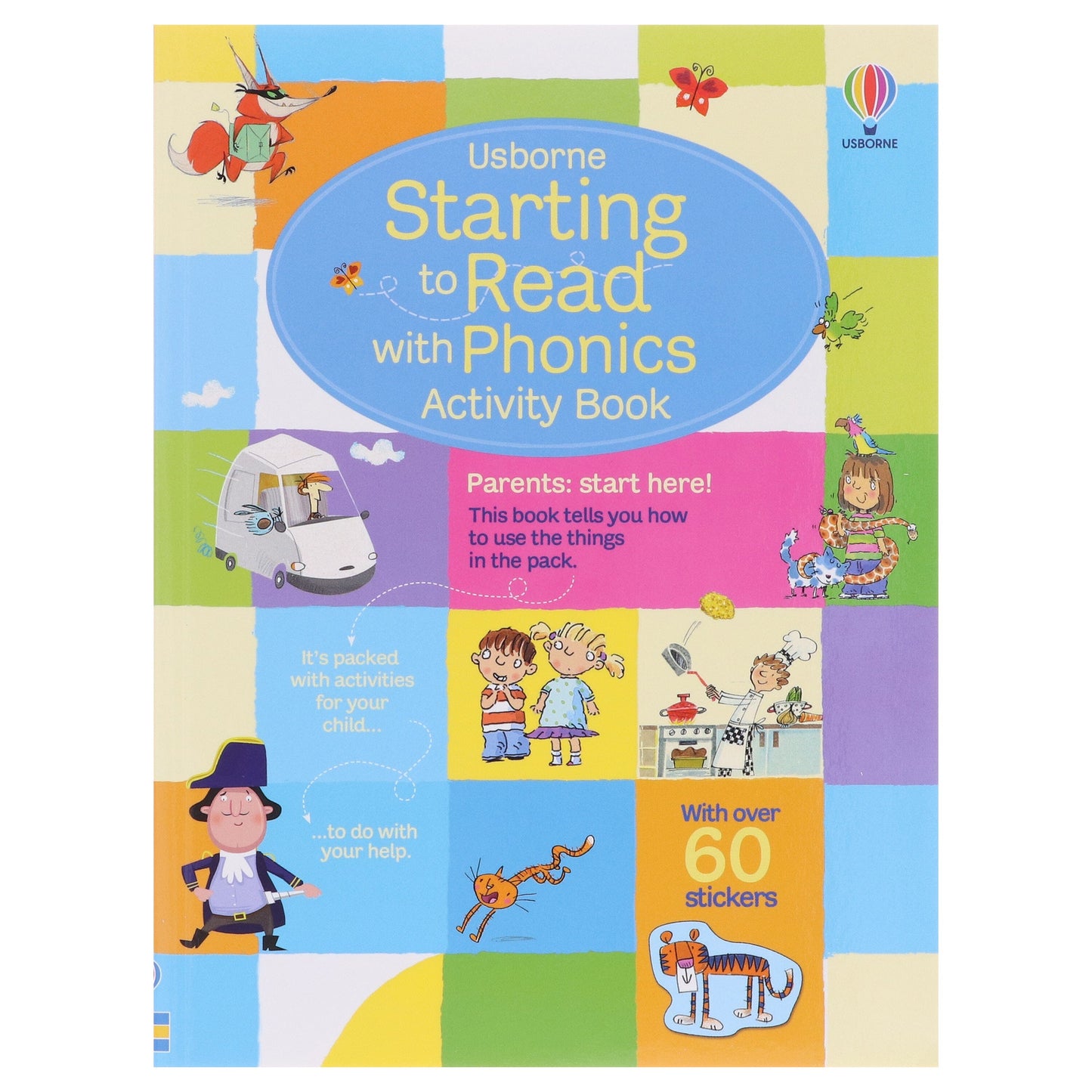 Starting to Read with Phonics: 8 Story Books (Plus 1 Activity Book & My Alphabet Chart) Collection Box Set - Ages 4+ - Paperback 5-7 Usborne Publishing Ltd