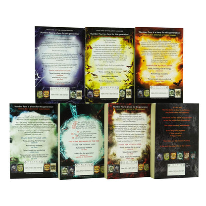 The Lorien Legacies Series 7 Books Set by Pittacus Lore - Ages 13+ - Paperback Young Adult Penguin