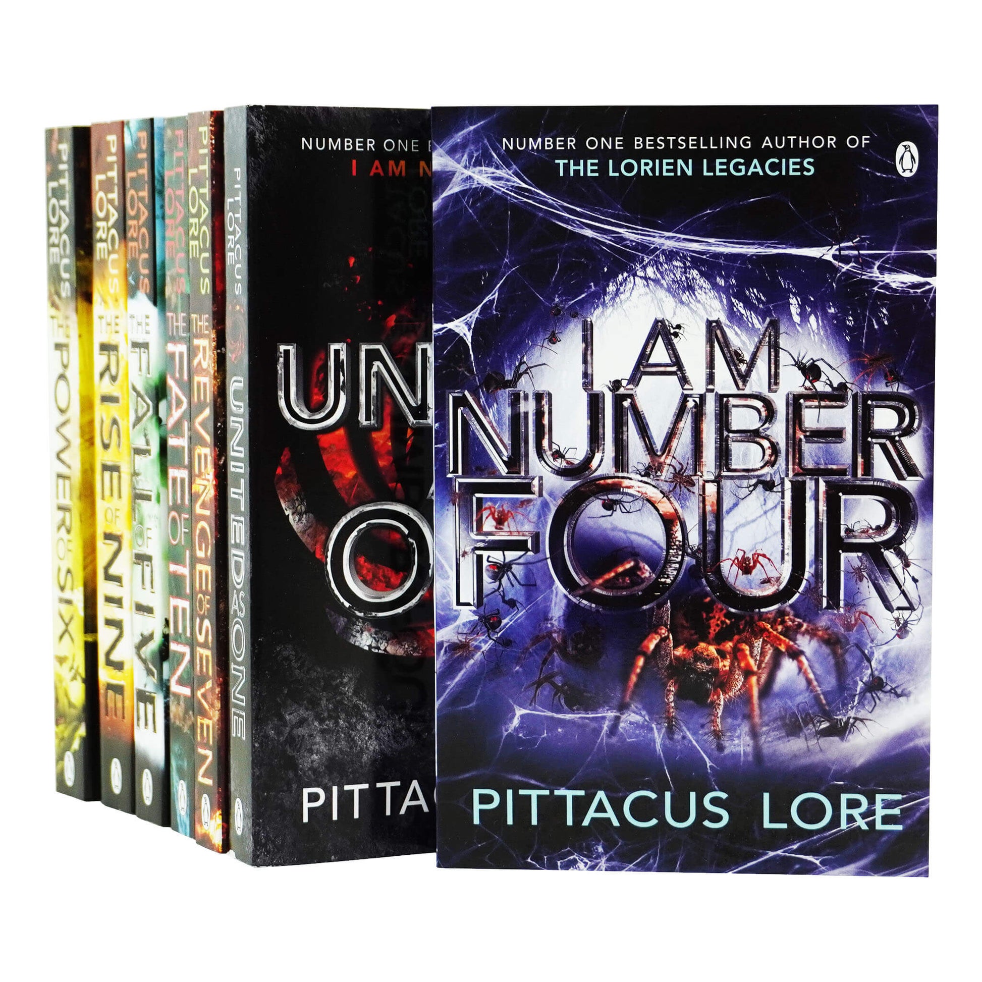 The Lorien Legacies Series 7 Books Set by Pittacus Lore - Ages 13+ - Paperback Young Adult Penguin