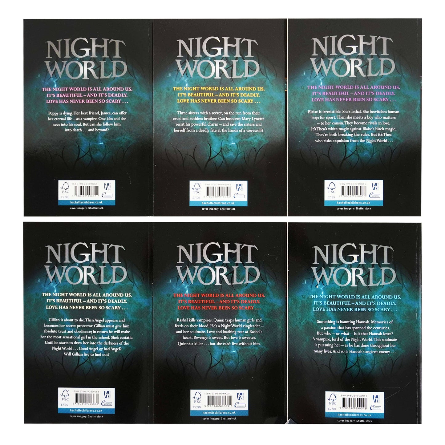 Night World Series by L J Smith 6 Books Collection Box Set - Ages 6-11 - Paperback Fiction Hodder