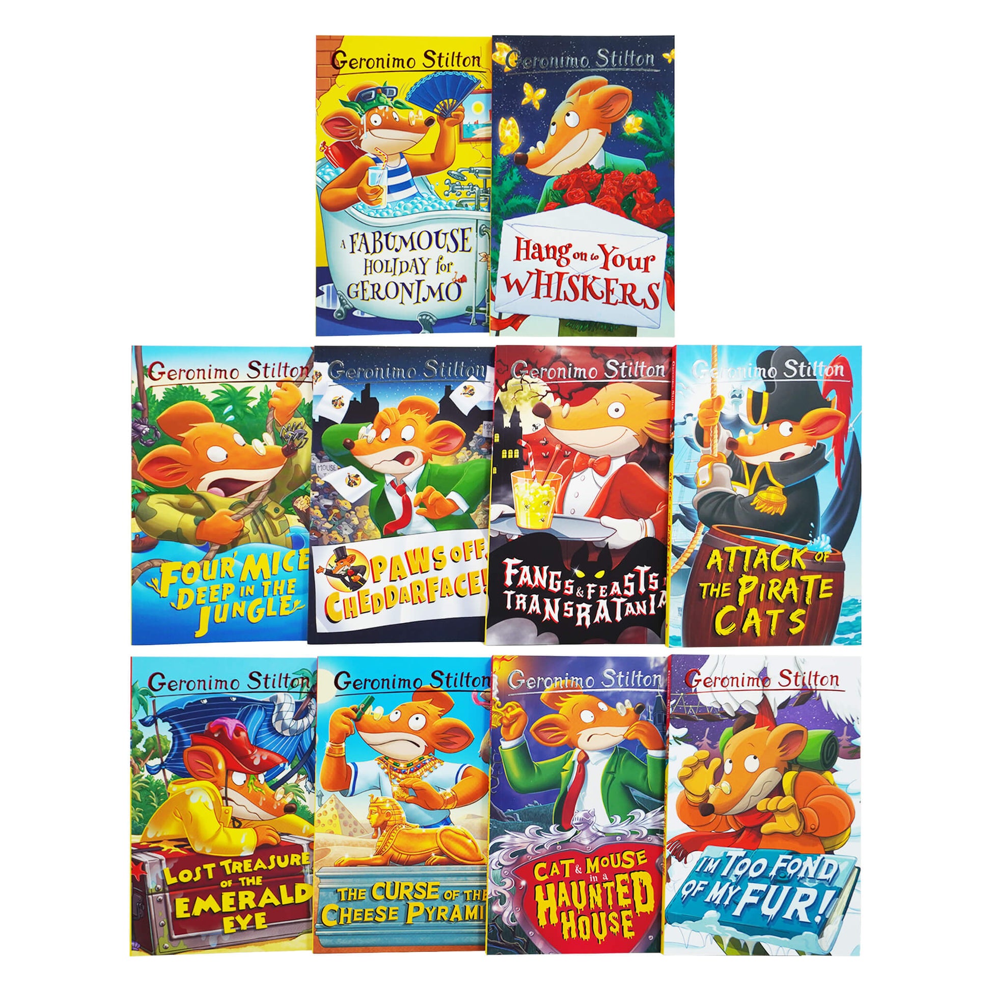 Geronimo Stilton The 10 Book Collection (Series 1) Box Set - Ages 5+ - Paperback 5-7 Sweet Cherry Publishing