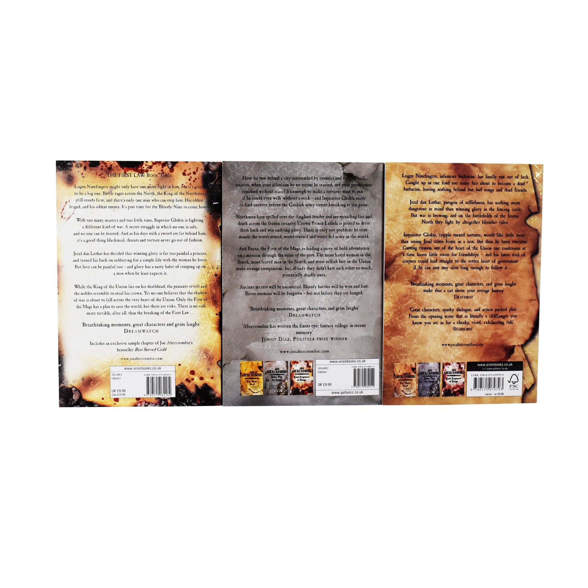 The First Law Trilogy 3 Book Collection - Young Adult - Paperback - Joe Abercrombie Young Adult Orion