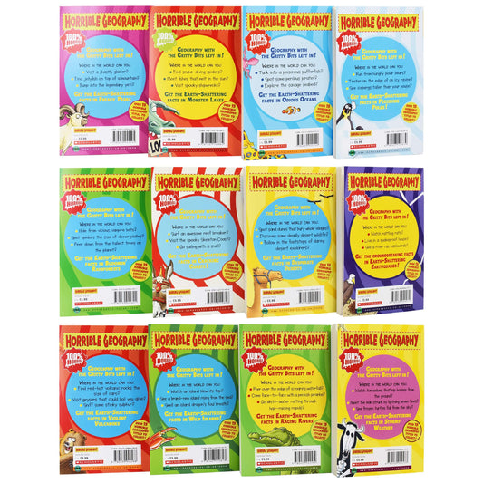 Horrible Geography Collection 12 Books Set By Anita Ganeri - Ages 9-14 - Paperback