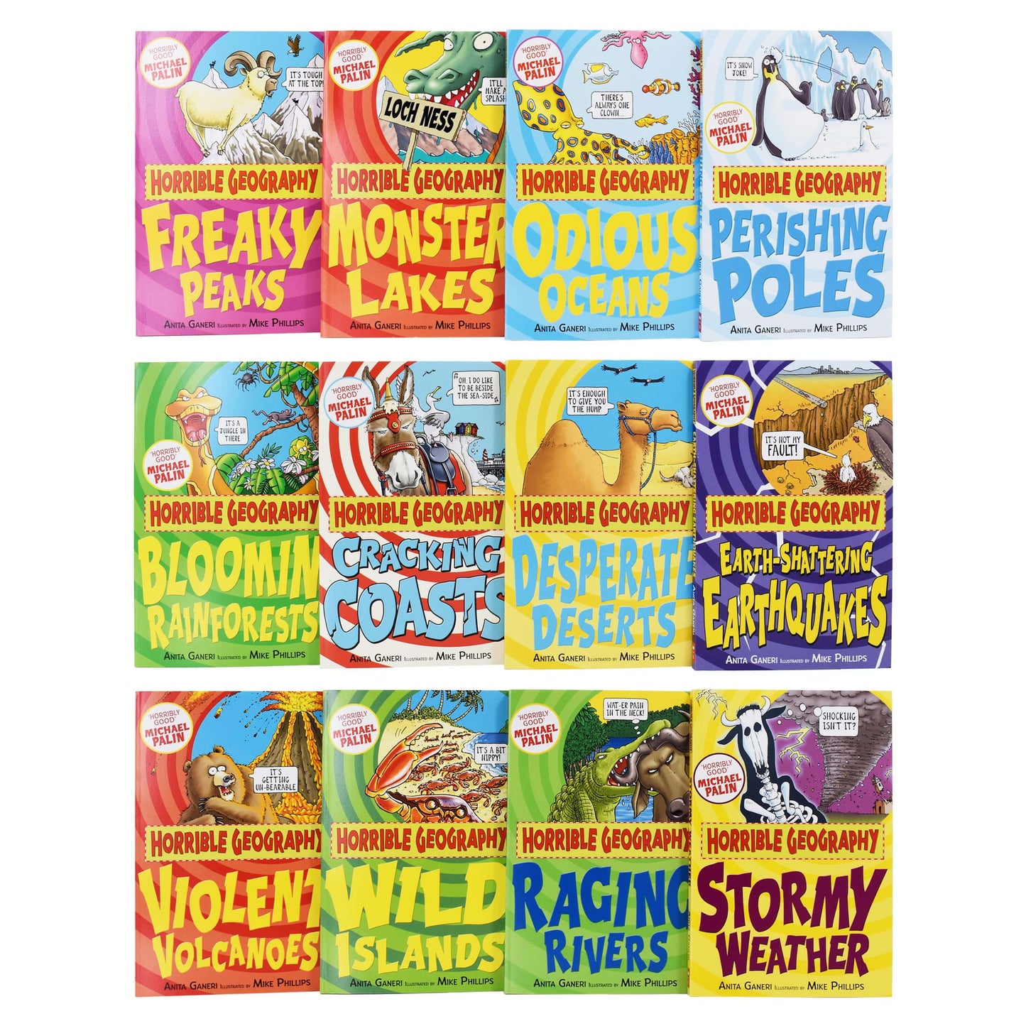 Horrible Geography Collection 12 Books Set By Anita Ganeri - Ages 9-14 - Paperback