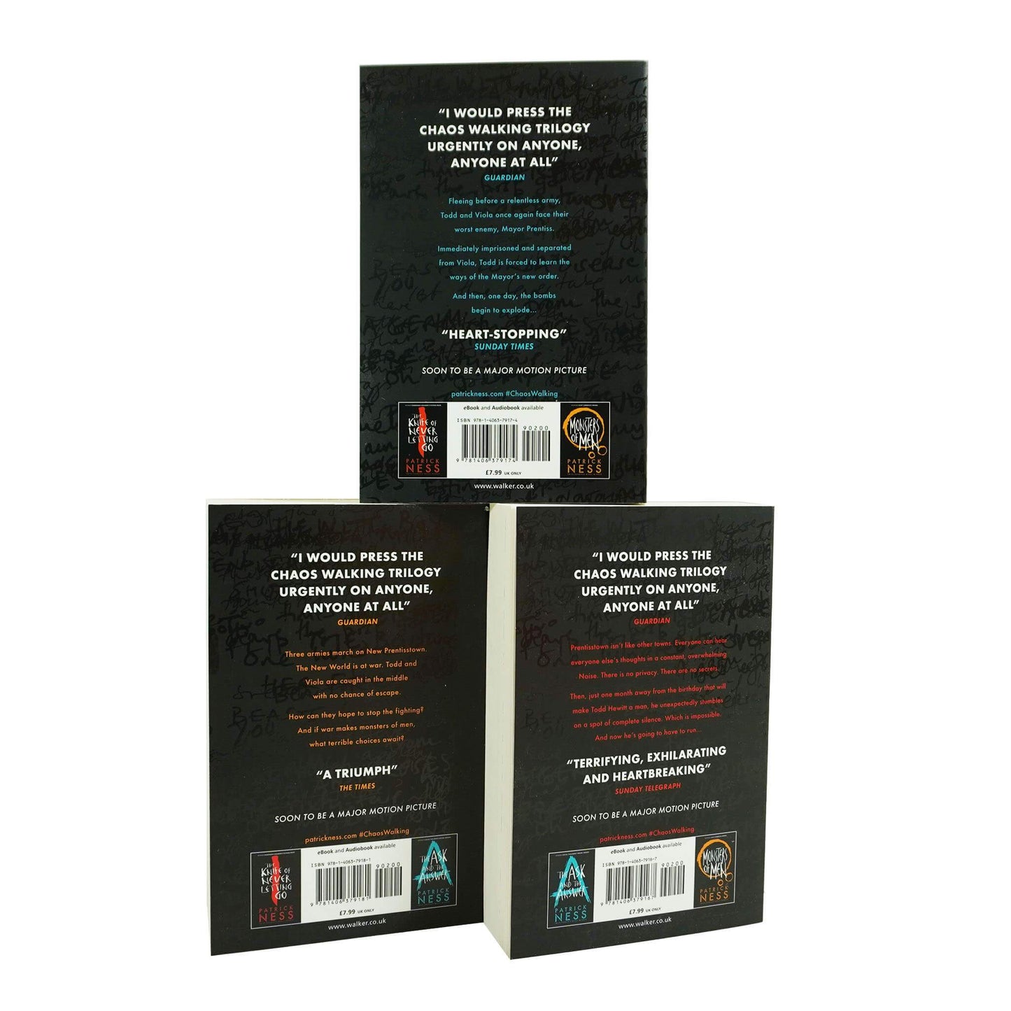 Chaos Walking Series By Patrick Ness 3 Books Box Set - Ages 14+ - Paperback