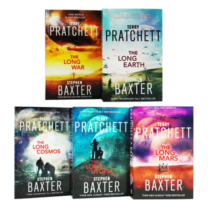 The Long Earth Complete Collection 5 Books Set By Terry Pratchett & Stephen Baxter - Adult - Paperback Young Adult Corgi Books