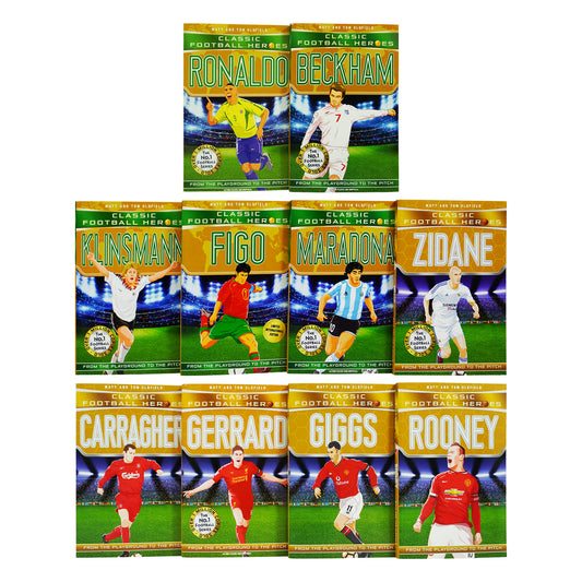 Classic Football Heroes 10 Books Collection Set By Matt & Tom Oldfield - Ages 8-14 - Paperback