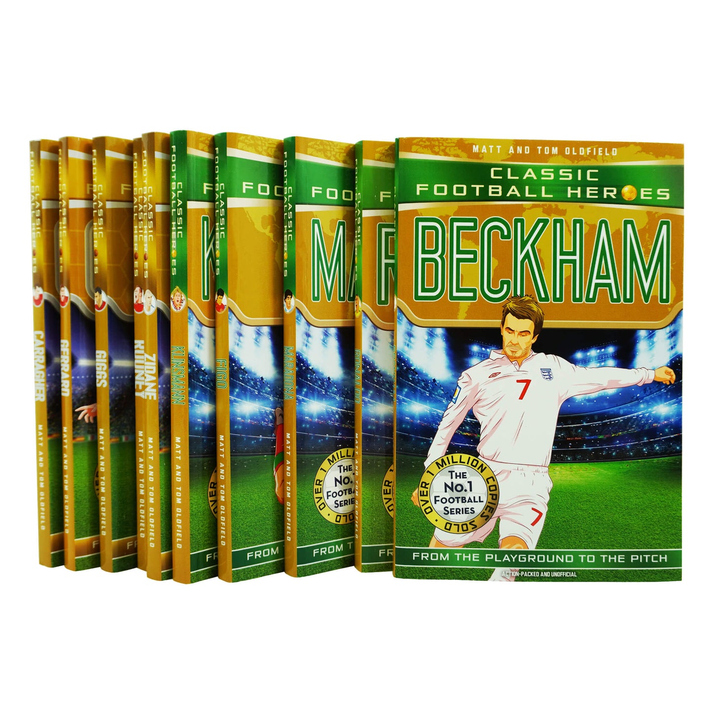 Classic Football Heroes 10 Books Collection Set By Matt & Tom Oldfield - Ages 8-14 - Paperback