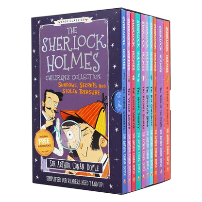 The Sherlock Holmes Children's Collection: Shadows, Secrets and Stolen Treasure 10 Books (Series 1) by Sir Arthur Conan Doyle - Ages 7-9 - Paperback 7-9 Sweet Cherry Publishing