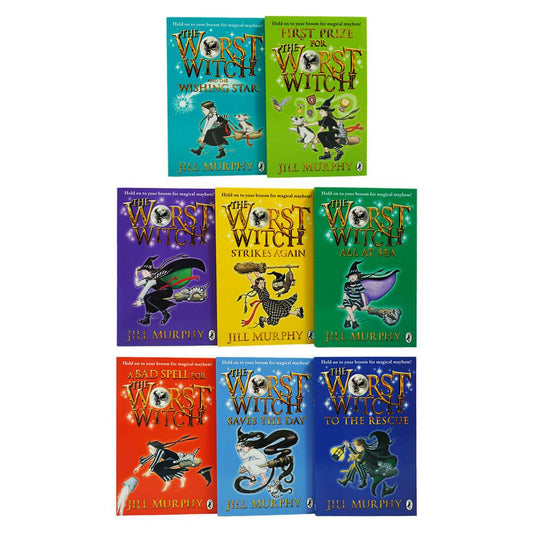 Worst Witch Series By Jill Murphy: Complete 8 Books Collection Set - Ages 7-12 - Paperback B2D DEALS Penguin