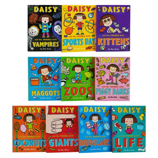 Daisy & The Trouble With Kittens 10 Books By Kes Gray - Ages 9-14 - Paperback 9-14 Red Fox