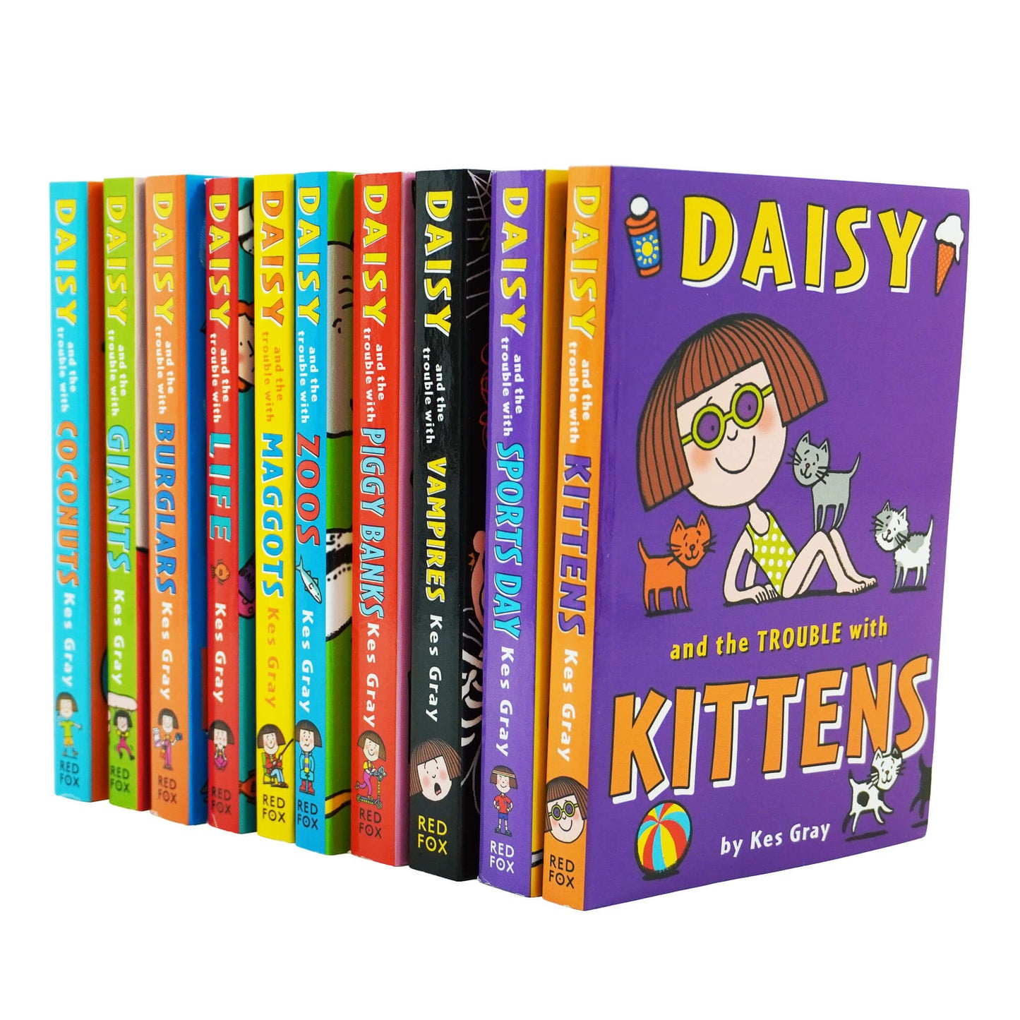 Daisy & The Trouble With Kittens 10 Books By Kes Gray - Ages 9-14 - Paperback 9-14 Red Fox