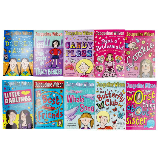 Jacqueline Wilson 10 Books Collection Set - Ages 8-12 - Paperback