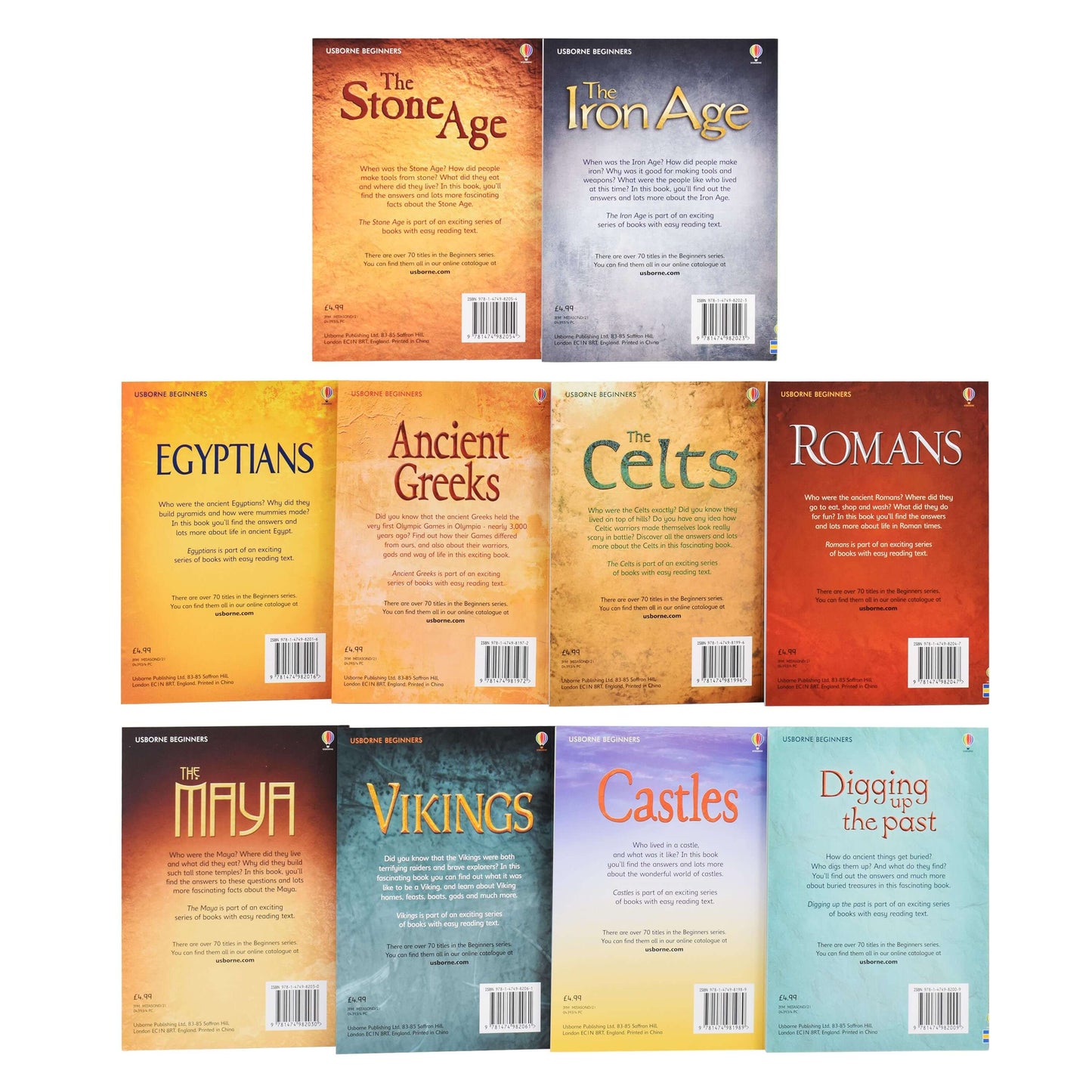 Usborne Beginners History 10 Books Collection Set - Ages 4-7 - Paperback