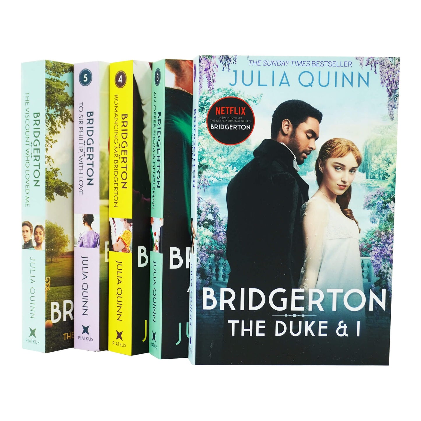 Bridgerton by Julia Quinn: Books 1-5 Collection Set - Fiction - Paperback Fiction Piatkus Books