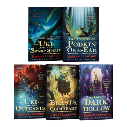 Five Realms Series 5 Books By Kieran Larwood - Ages 9-14 - Paperback 9-14 Faber & Faber