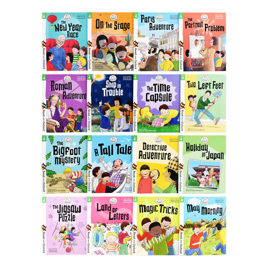 Biff, Chip and Kipper Stage 4 Read with Oxford Phonics 16 Books by Roderick hunt - Ages 0-5 -Paperback 0-5 Oxford University Press