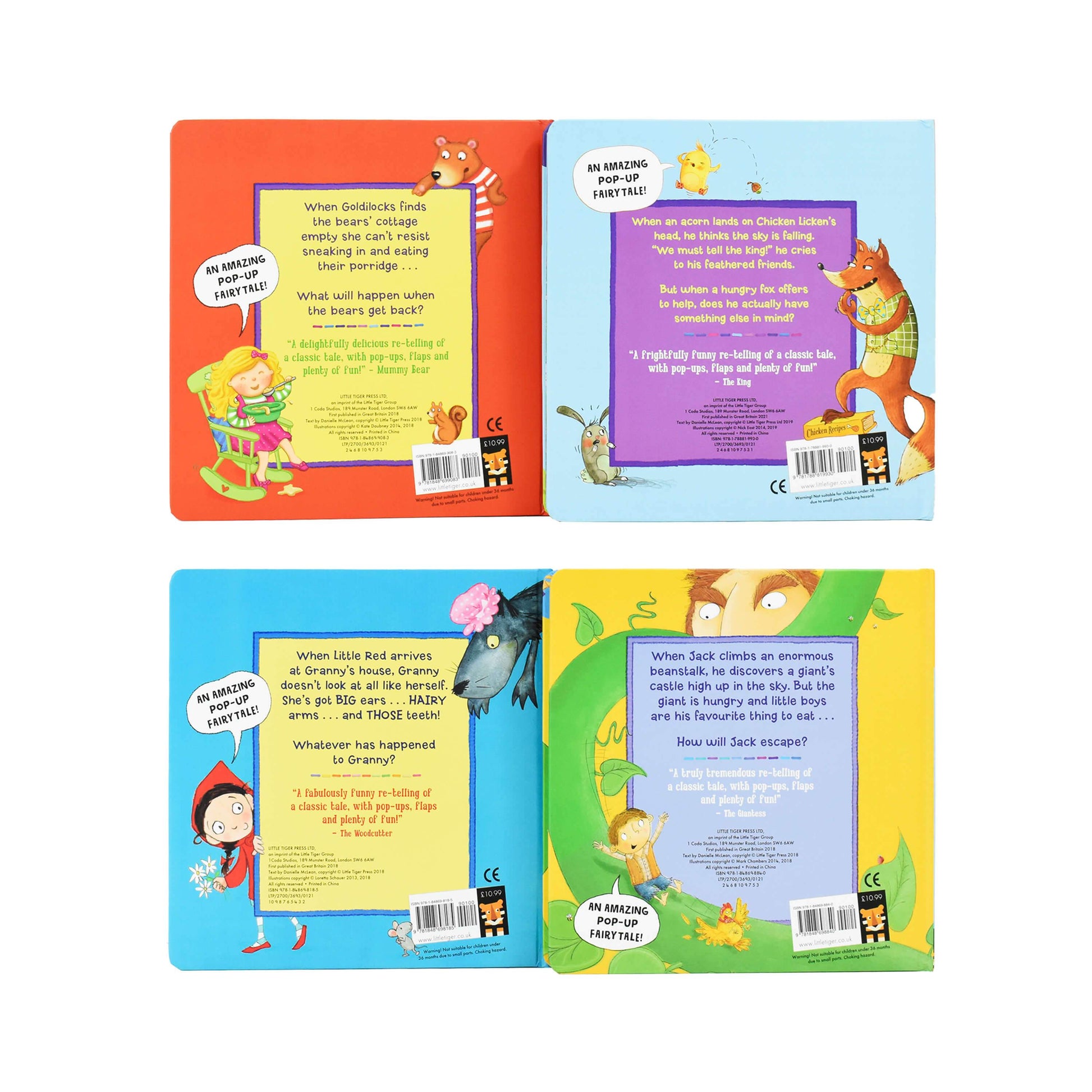 My First Pop Up Fairytales 4 Books Collection by Little Tiger - Ages 0-5 - Hardback 0-5 Little Tiger