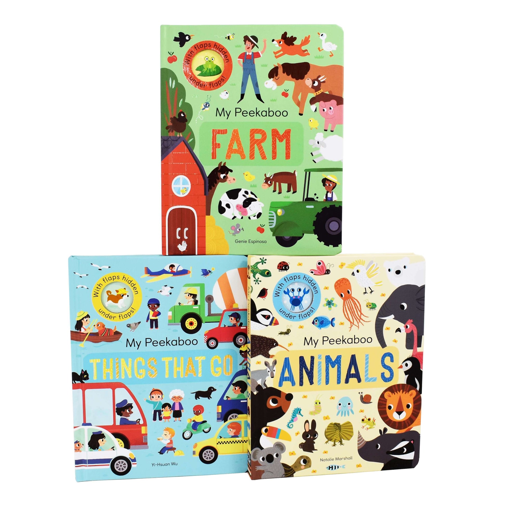 My Peekaboo Lift The Flap Library 3 Books Collection Box Set - Ages 0-5 - Hardback 0-5 Little Tiger ltd