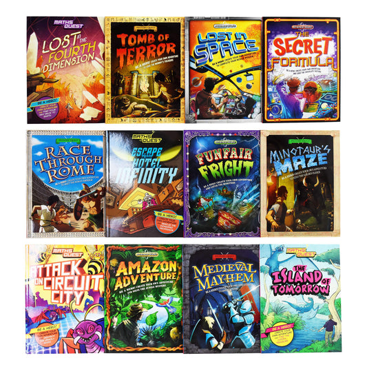 Quest Adventure Science Maths and History 12 Books Collection - Age 7+ - Paperback