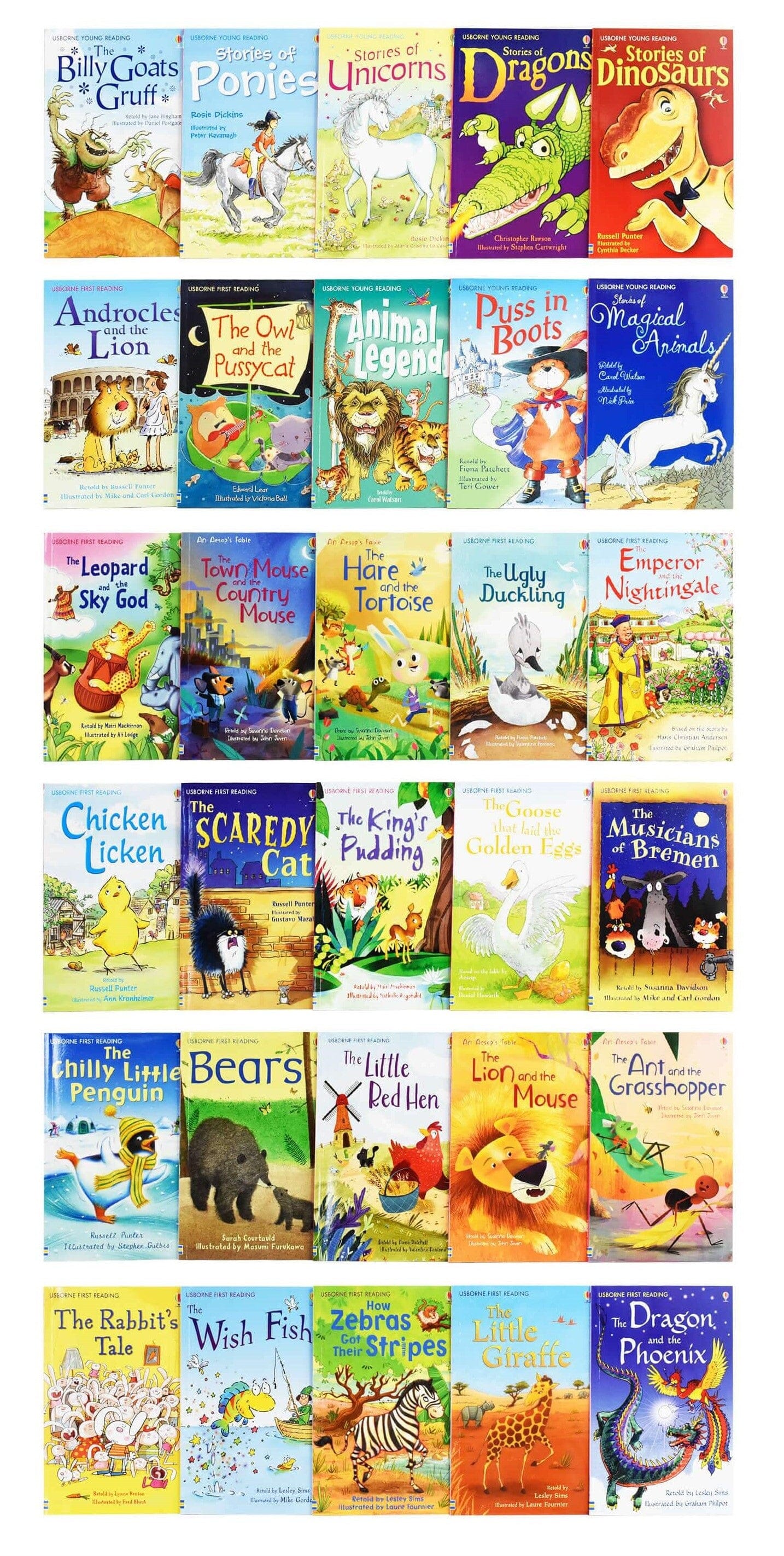 Usborne My Animal Stories Reading Library 30 Books Collection Box Set - Ages 5-7 - Paperback