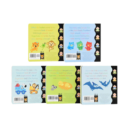 My Little World Peek Through Collection 5 Books Box Set Dino, Moo, Zoom, Roar, Hoot (Series 2) by Little Tiger - Ages 0-5 - Boardbook 0-5 Little Tiger